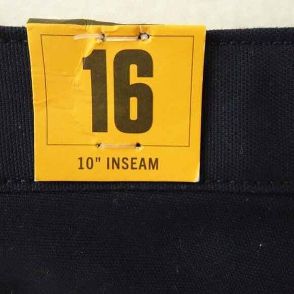 Carhartt Loose Fit Shorts Women's Size 16 Blue Canvas Rugged Work Uniform - Picture 8 of 12